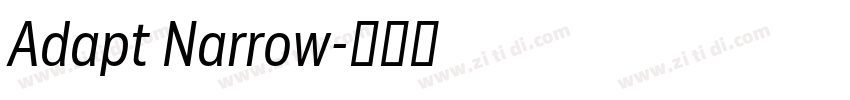 Adapt Narrow字体转换